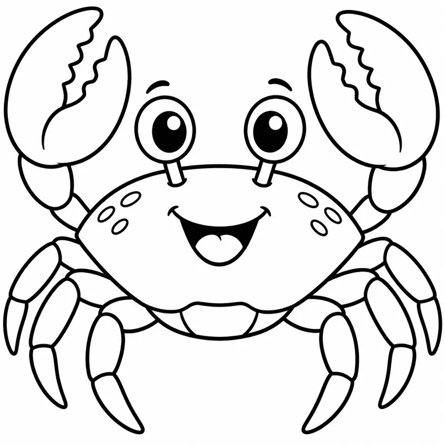 Ausmalbild Krabbe