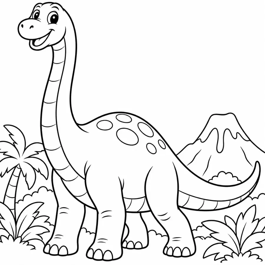 Ausmalbild Langhals