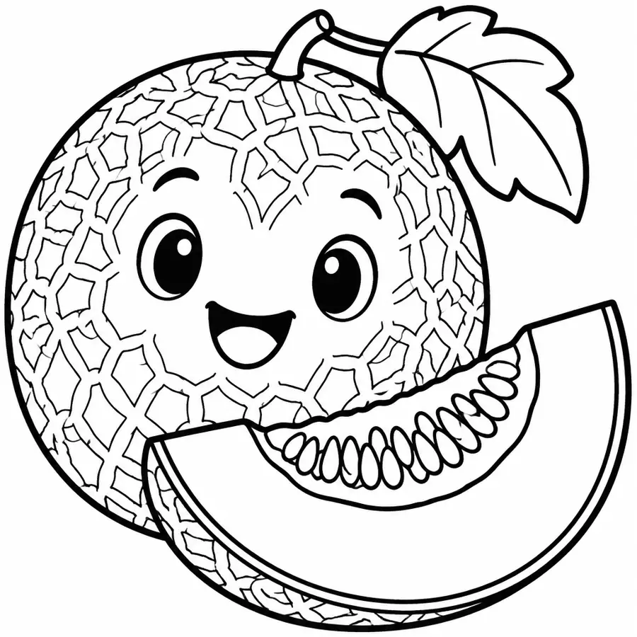 Ausmalbild Melone