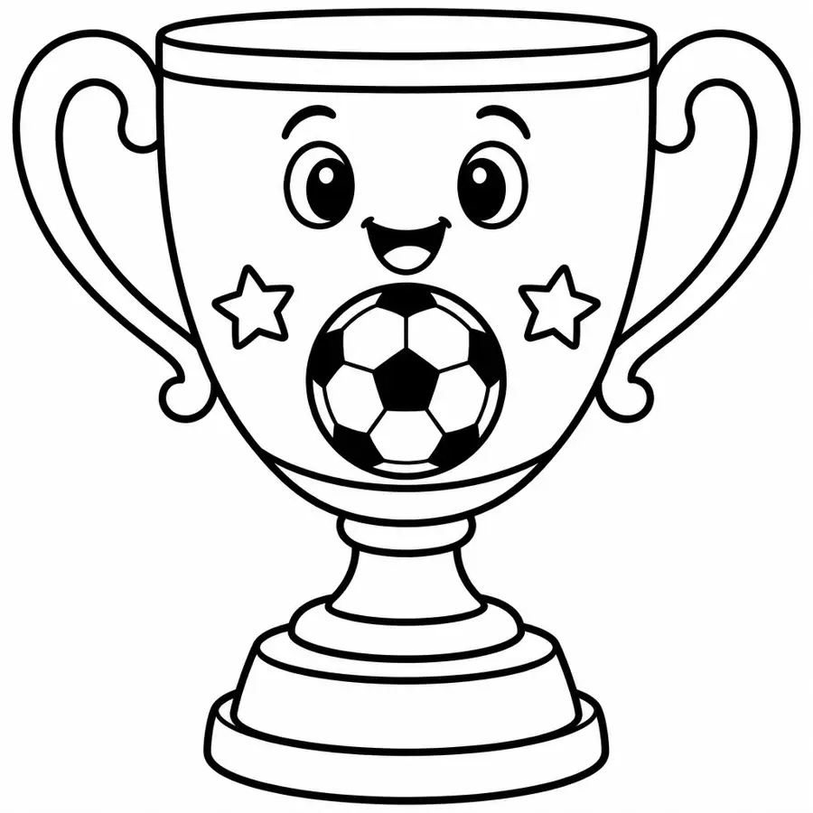 Ausmalbild Pokal