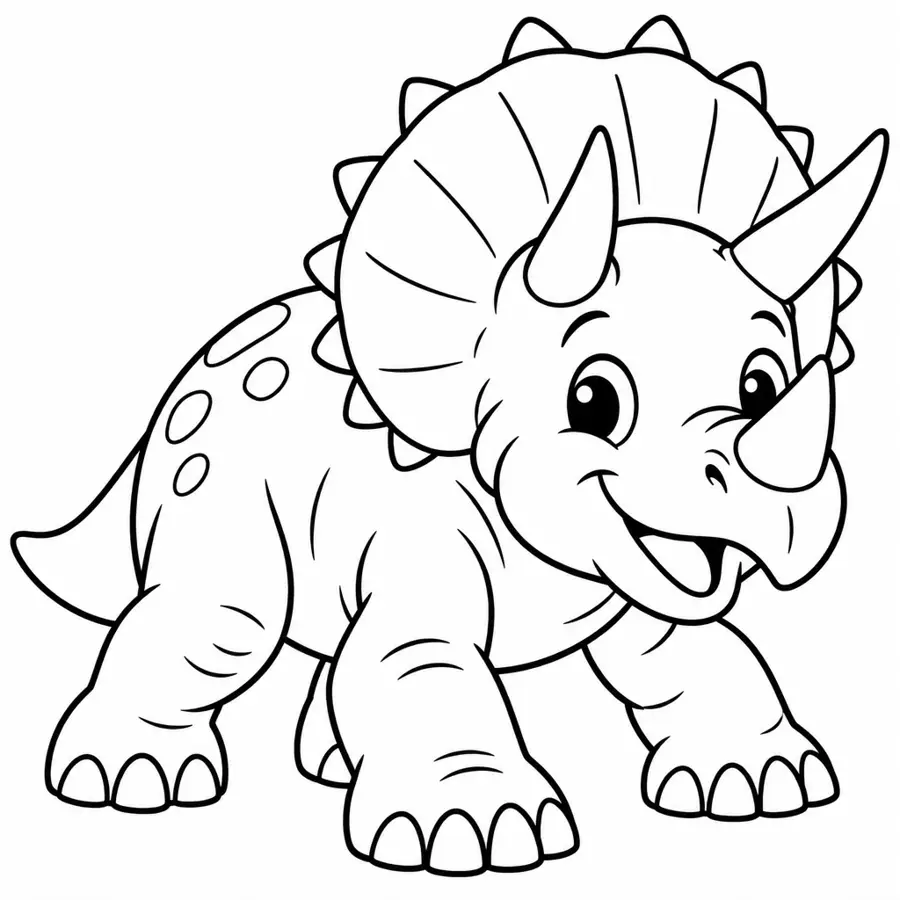 Ausmalbild Triceratops