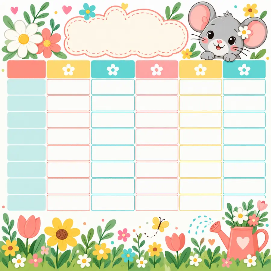 Stundenplan: Blumen