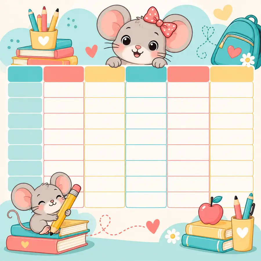 Stundenplan: Mimi Maus